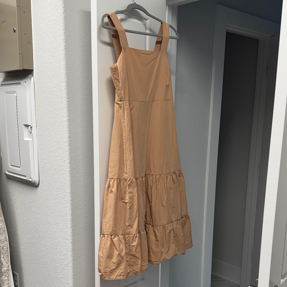 Madewell button-back tiered midi dress